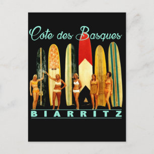 Cartão Postal Côte des Basques Biarritz