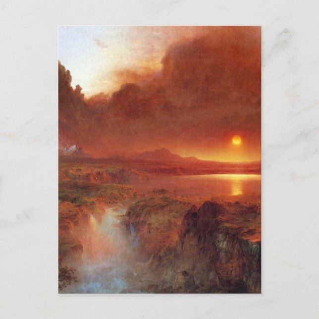 Cartão Postal Cotopaxi, Equador 1, Igreja de Frederick Edwin (Frente)