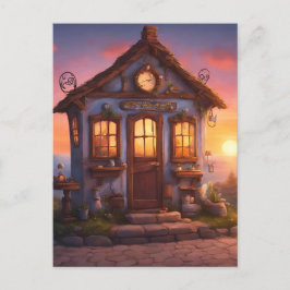 Cartão Postal Cottage Quirky
