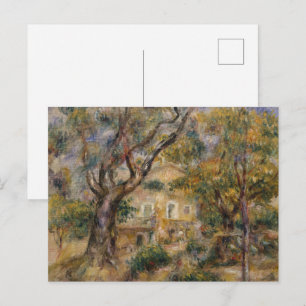 Cartão Postal Cottagecore Renoir Paisagem Dourada de Verão