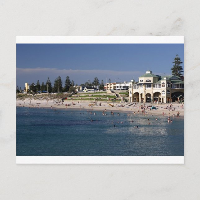 Cartão Postal Cottesloe Beach em Perth, Austrália Ocidental (Frente)