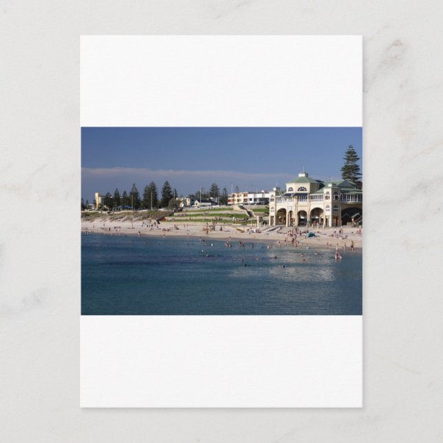 Cartão Postal Cottesloe Beach em Perth, Austrália Ocidental (Frente)
