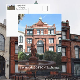 Cartão Postal Cotton Exchange Savannah Georgia Fotográfica