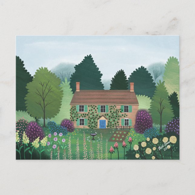 Cartão Postal Country Cottage House Inglês (Frente)