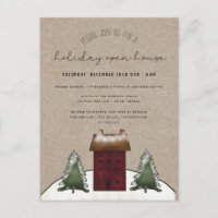Country Saltbox Rustic Family Holiday Open House