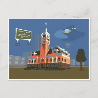 Cartão Postal County Courthouse, Merrill, Wisconsin