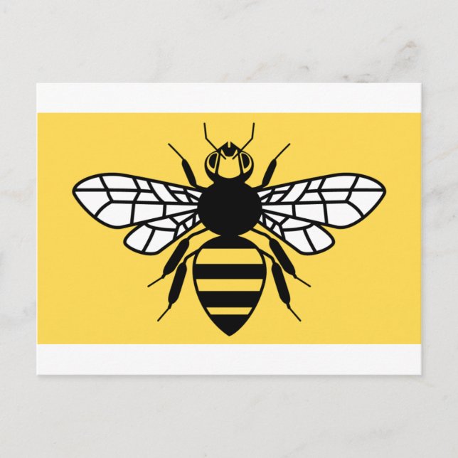 Cartão Postal County Flag da Grande Manchester (Frente)