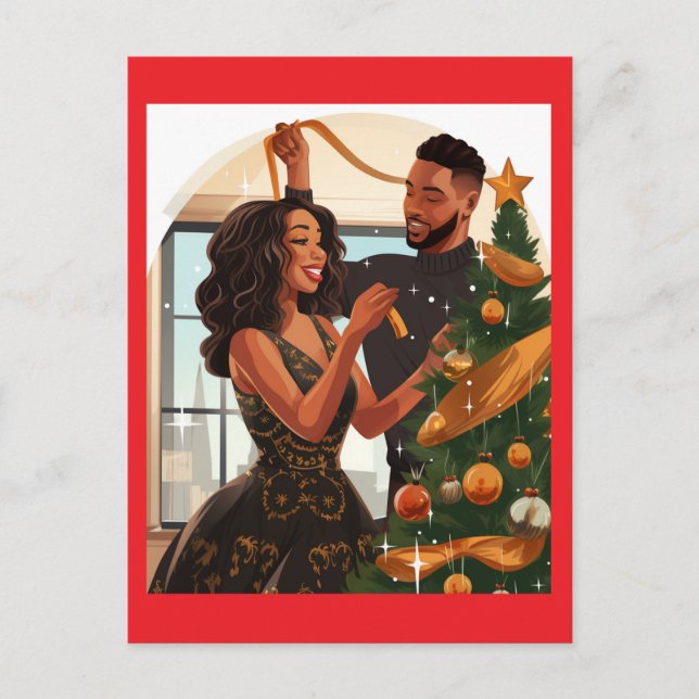 Cartão Postal COUPLES HOLIDAY #1 Postcard (Frente)
