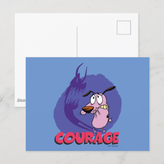 Cartão Postal Courage the Cowardly Dog | Shadow Graphic