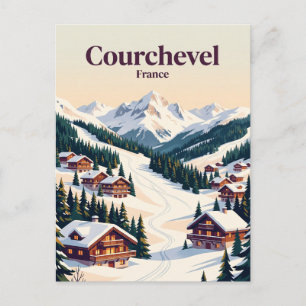 Cartão Postal Courchevel França