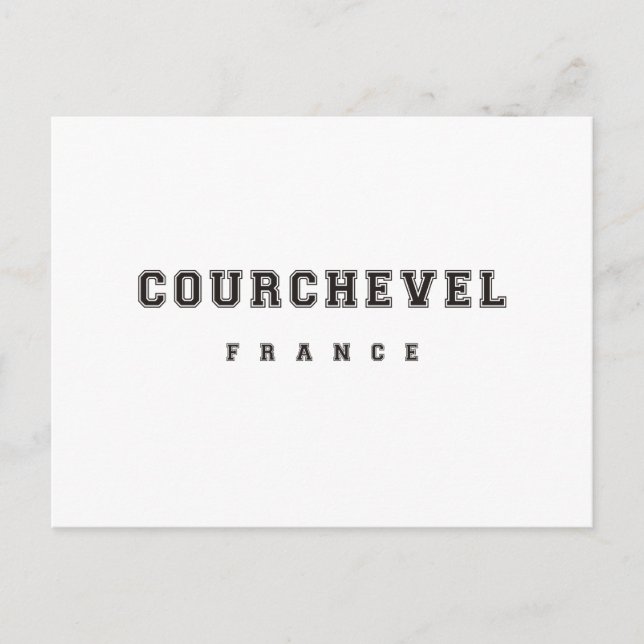 Cartão Postal Courchevel França (Frente)