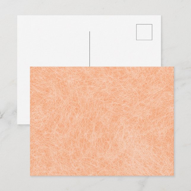 Cartão Postal Couro Sintético Peach Fuzz (Frente/Verso)