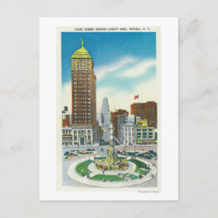 Cartão Postal Court Street View of Liberty Bank Bldg