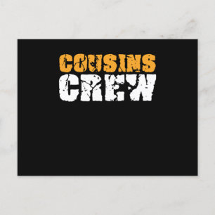 Cartão Postal Cousins Crew Irmã Irmão Tia Tio Família Presente