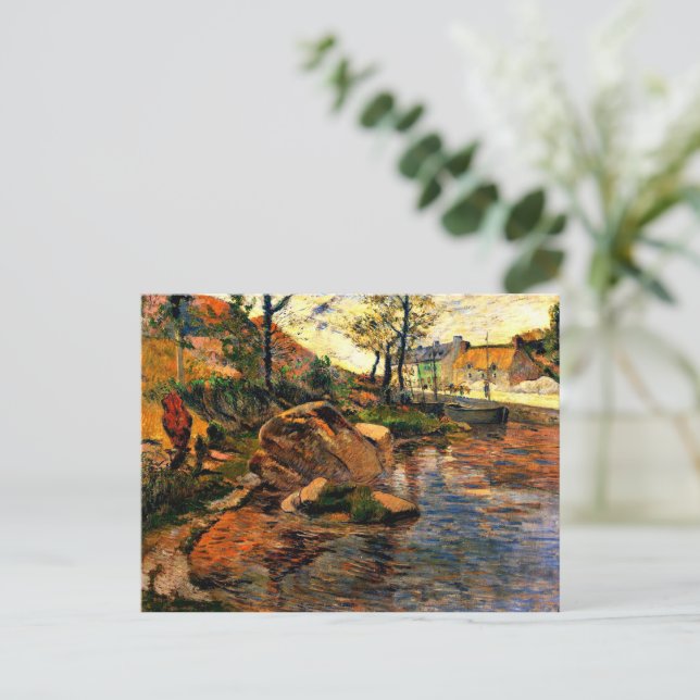 Cartão Postal Cove em Oposição ao Porto de Pont-Aven, (Em pé/Frente)