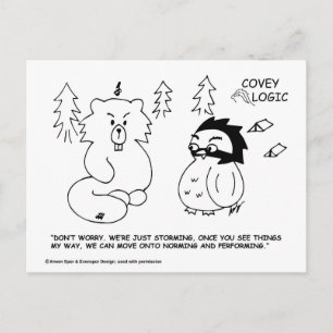 Cartão postal Covey Logic "Storming"