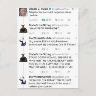 Cartão Postal Covfefe