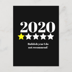 Cartão Postal covid19 2020 verificação de memória do ano ruim na
