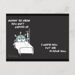 Cartão postal COVID nº 2 em uma série do artista D