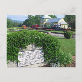 Cartão Postal Cowan, TN - Depósito de Comboios Históricos
