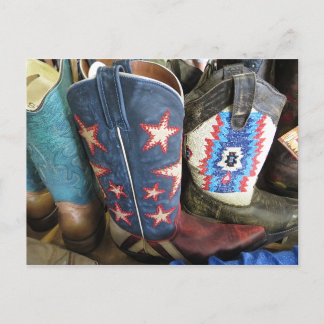 Cartão Postal Cowboy Boots (Frente)