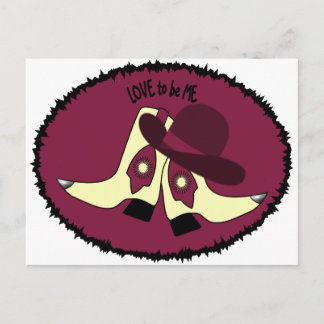 Cartão Postal COWBOY BOOTS - GAROTA - AMOR SER EU.png