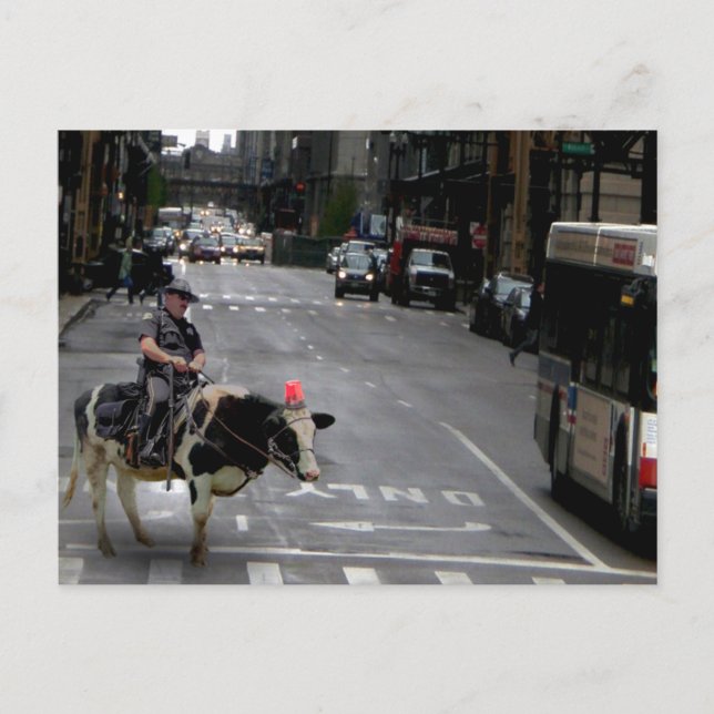 Cartão Postal Cowboy Cop (Frente)