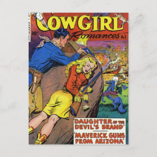 Cartão Postal Cowboy Romances
