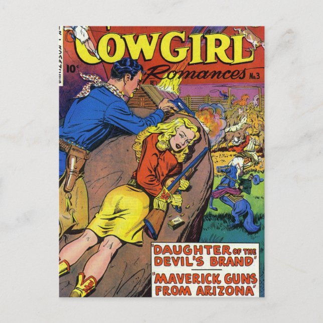 Cartão Postal Cowboy Romances (Frente)