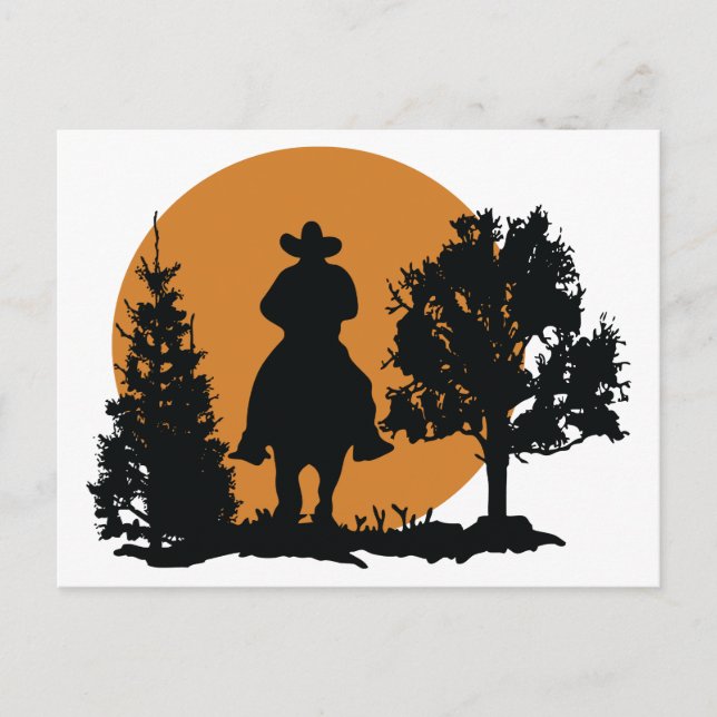 Cartão Postal Cowboy Silhouette (Frente)