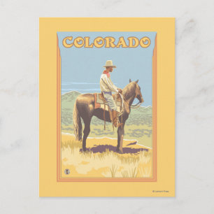 Cartão Postal Cowboy (Vista Lateral) Colorado