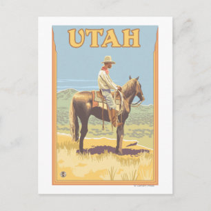 Cartão Postal Cowboy (Vista lateral)Utah