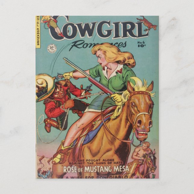 Cartão Postal Cowgirl (Frente)