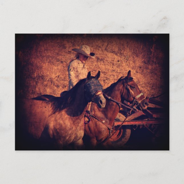 Cartão Postal Cowgirl (Frente)