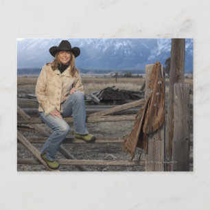 Cartão Postal Cowgirl 3