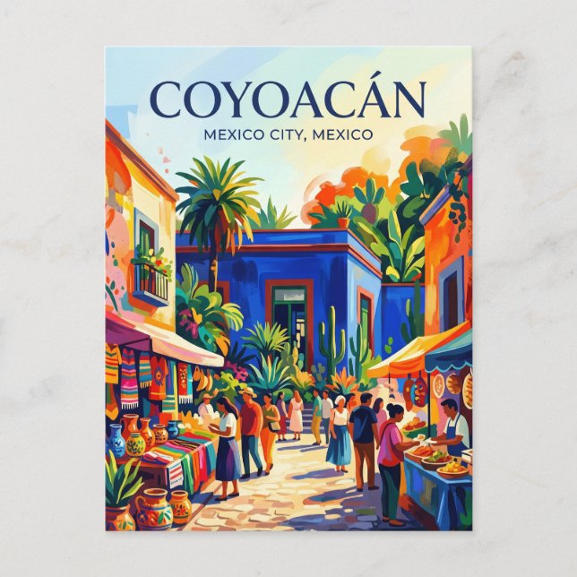 Cartão Postal Coyoacán México (Frente)