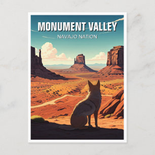 Cartão Postal Coyote Monument Valley Navajo Nação Souvenir