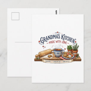 Cartão Postal Cozinha da Vovó Feita Com Amor