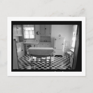 Cartão Postal Cozinha de Fazenda Depression-Era