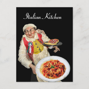 Cartão Postal COZINHA ITALIANA Receita