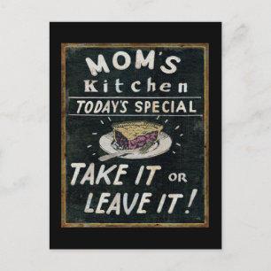 Cartão Postal Cozinha mãe