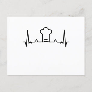 Cartão Postal Cozinhar de chapéu de chef - Presentes de pulsação