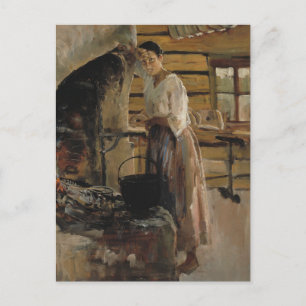 Cartão Postal Cozinhar feminino Whitefish