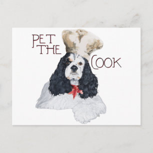 Cartão Postal Cozinheiro American Cocker Spaniel