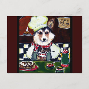 Cartão Postal Cozinheiro Corgi