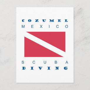 Cartão Postal Cozumel Mexico Scuba Dive