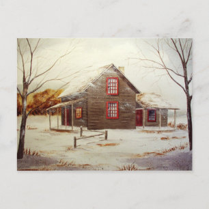 Cartão Postal Cozy Cabin Postcard