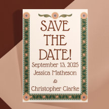 Cozy Homespun Wedding Save-the-Date