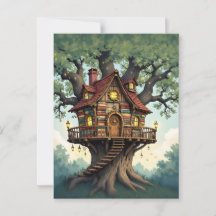 Cozy Whimsical Treehouse Feito De Livros Antigos