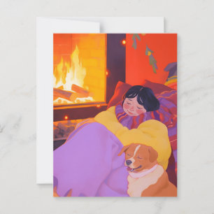 Cartão Postal Cozy Winter Morning